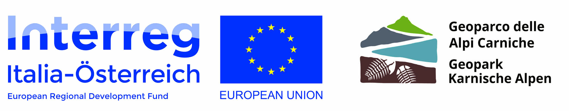geoparco e ue loghi uniti lunghi
