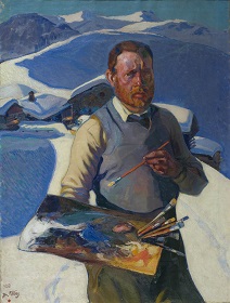 Napoleone Pellis Autoritratto 1920 olio su tela