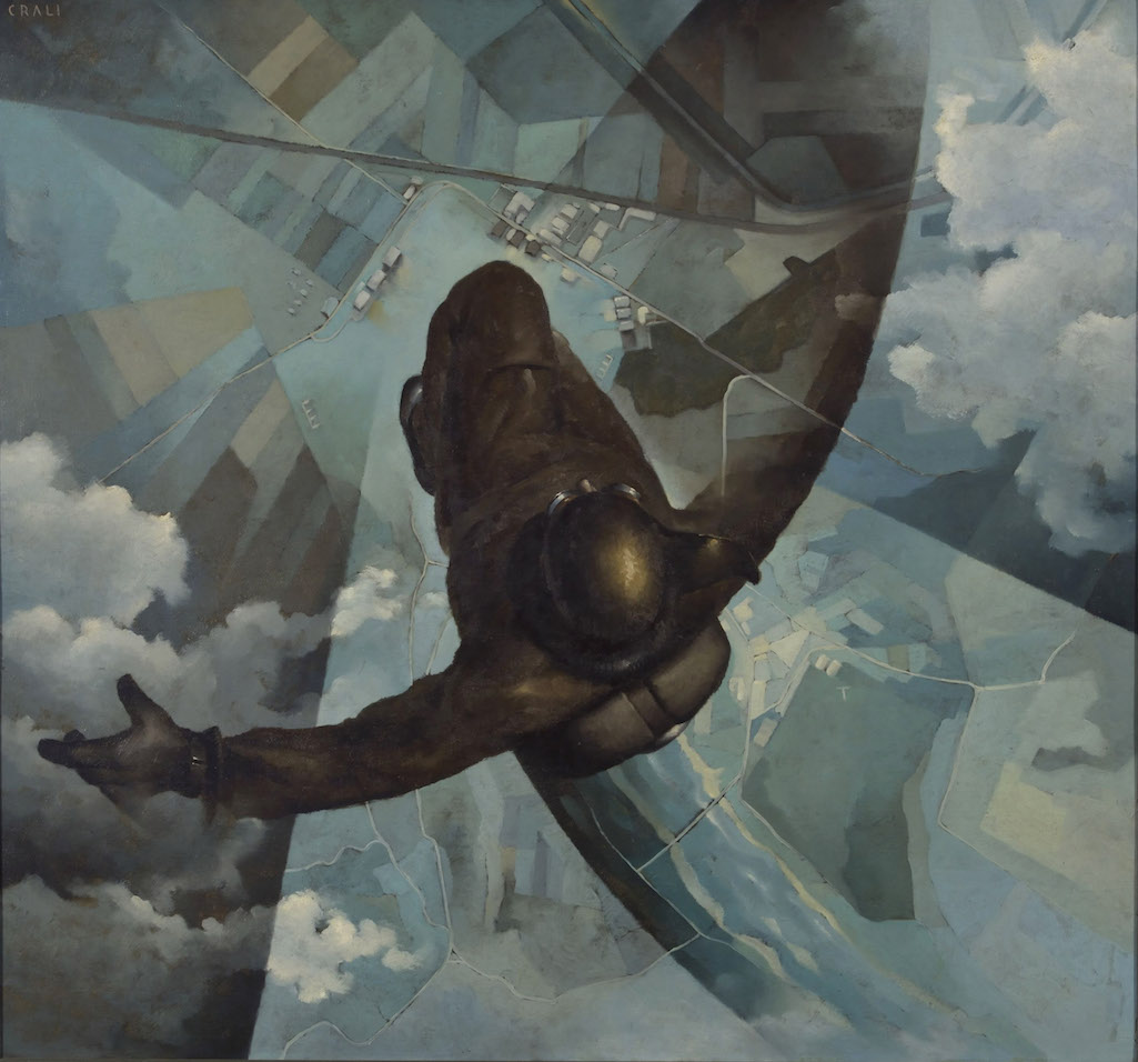 Tullio Crali, Prima che si apra il paracadute, 1939