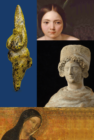 La figura femminile rappresentata nell'arte in diversi periodi storici