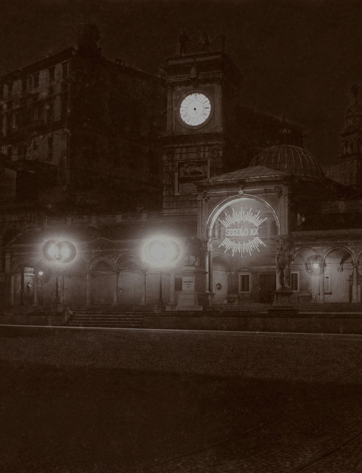 Loggia di San Giovanni illuminata - Anonimo, 1 gennaio 1901